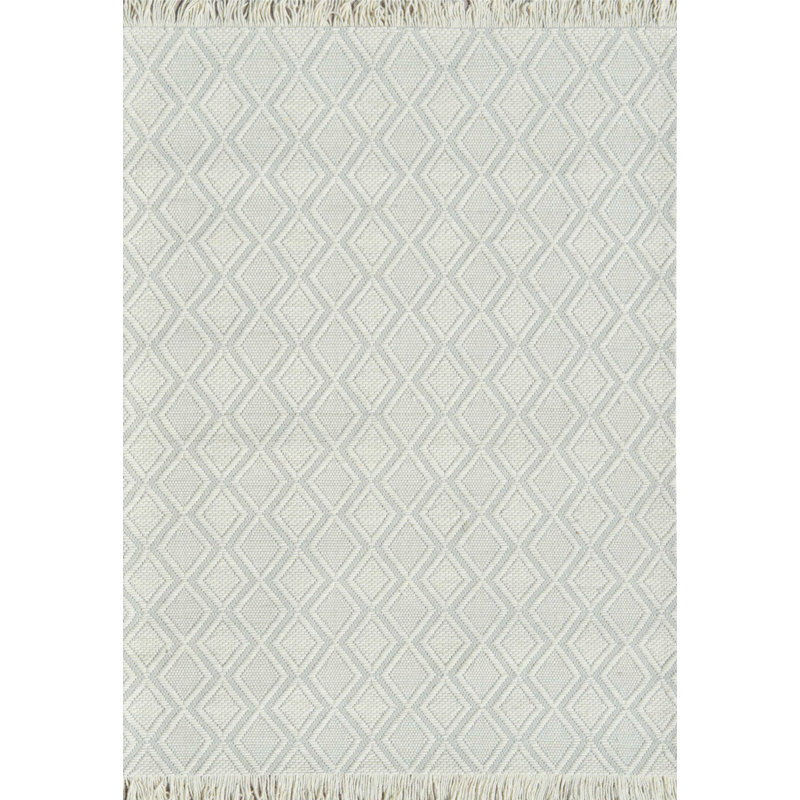 Mckoy Wool Geometric Indoor Rug, Rectangle 9' x 12'
