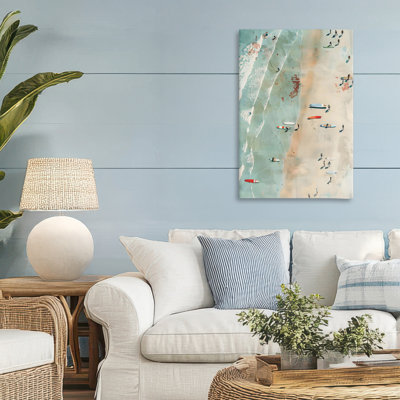 Scattered Surf Board Beach Canvas, design by LSR Design Studio