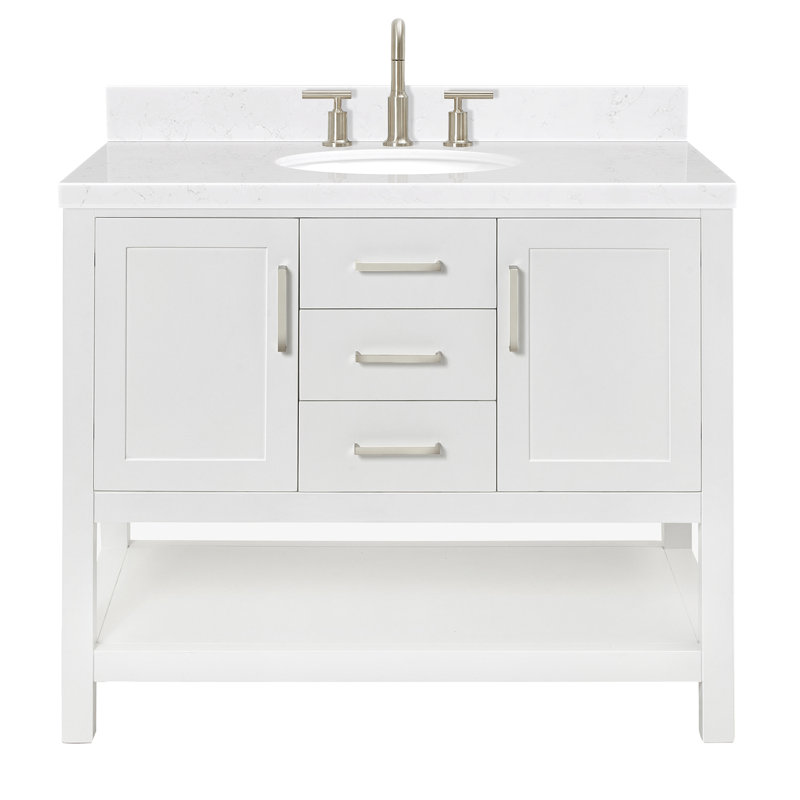Bayhill Single Vanity, White, 54"