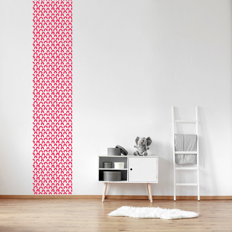 Abstract Non-Wall Damaging Wall Decal, Pink