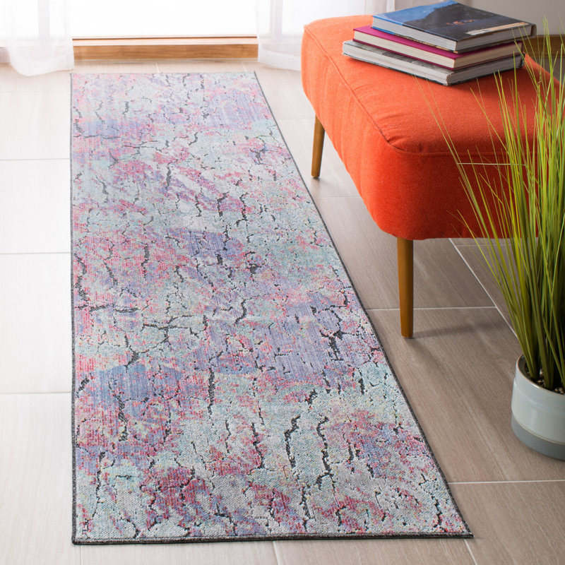 Tapis abstrait Higginson Provance Performance, Tapis de couloir 2 pi 2 po x 8 pi