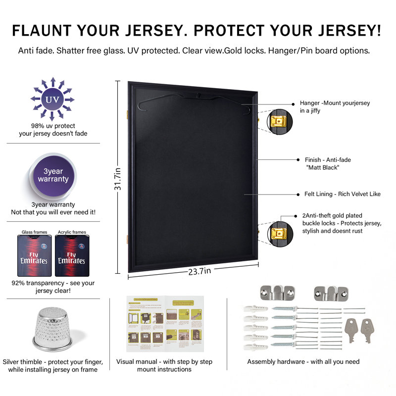 Shirt Display Frame Black
