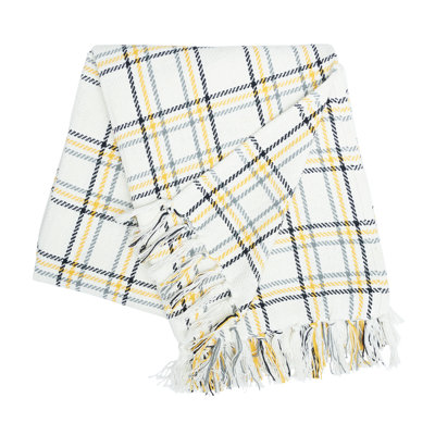 Giusto Honey Bee Plaid Throw