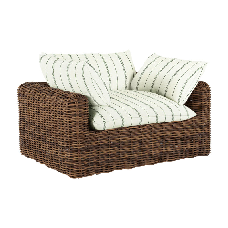 Fauteuil tissé Montecito - Raphia, Raphia, Lin neige, Pas de soudure