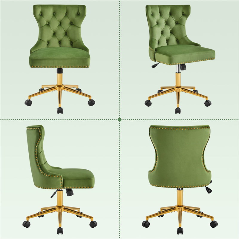 Ukiah Office Swivel Chair, Green