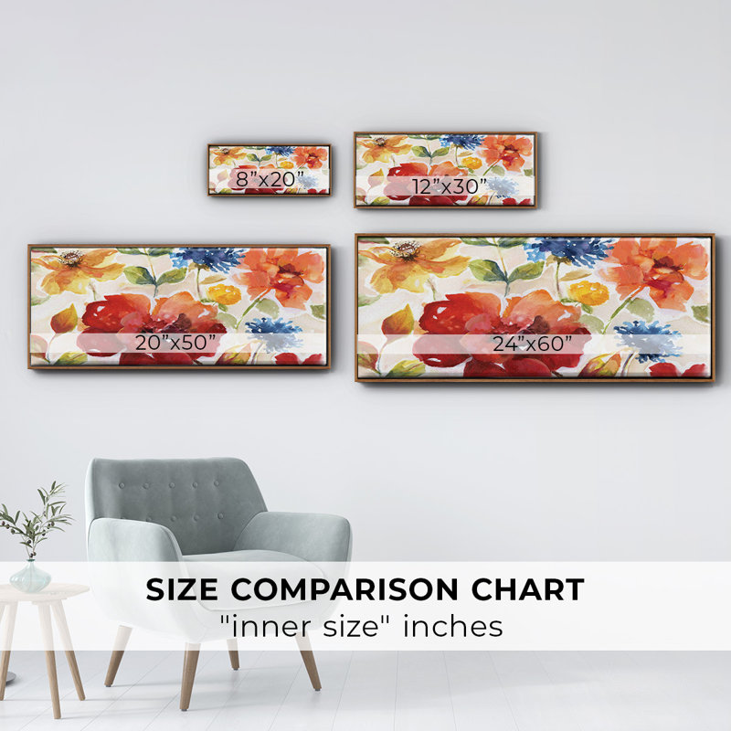 Summer Salsa- Framed Canvas, 8" H x 20" W