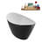 71" Streamline Soaking Freestanding Tub and Tray With Internal Drain-112235409