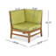Fauteuil d'angle Perla, vert-365404174