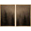 Moody Misty Forest Pine Silhouette-509721199-509721197