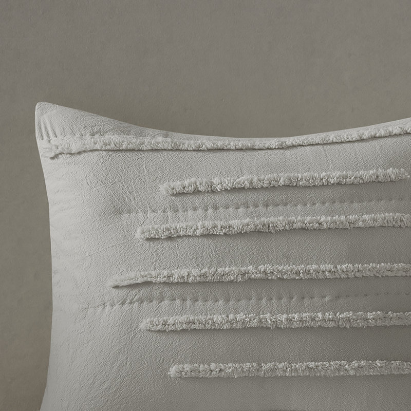 Ivory Full Cotton Chenille Coverlet Set