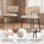 Modern Upholstered Dining Chair, Metal Legs-944384312-944384751