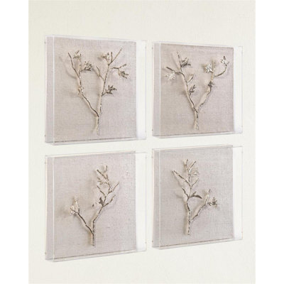 Silver Branches I-IV (Set Of Four)