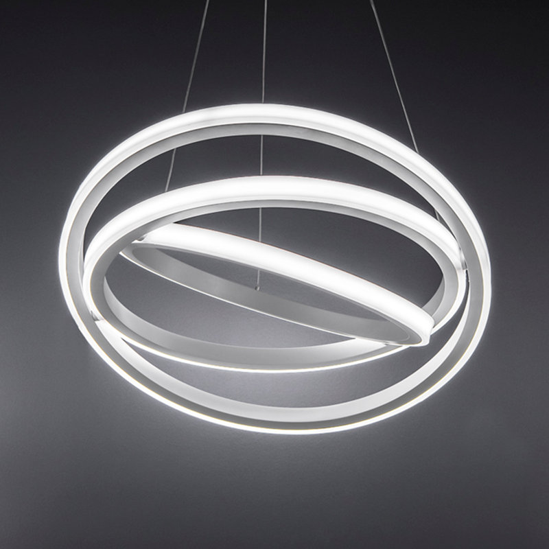 Veloce 1 - Light Unique Geometric Chandelier, Aged Brass, 11.5" H x 47.875" W x 47.125" D