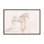 Cheval debout à une clôture par Jean Bernard, reproduction d'art