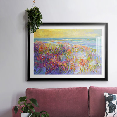 Sanctuaire d'été - Tableau sous verre acrylique avec passe-partout, grand format, pour salon