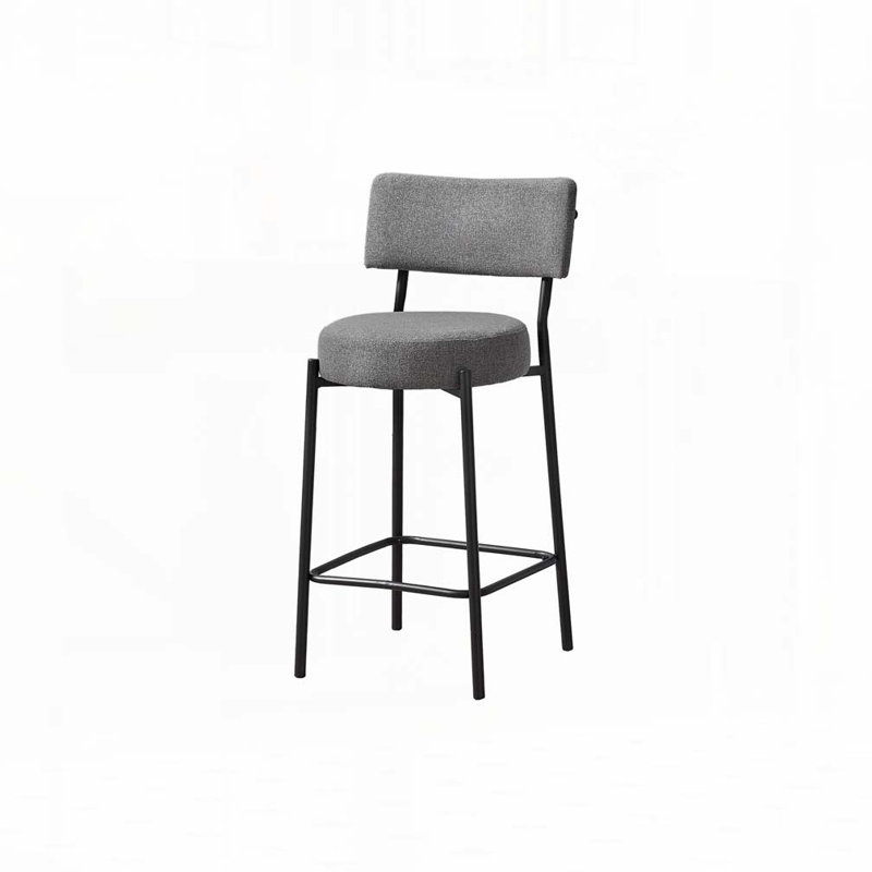 Barstool, Counter Height, Set Of 2,, Black