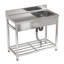 Yoan Stainless Steel One Compartment Commercial Sink with Left Drainboard