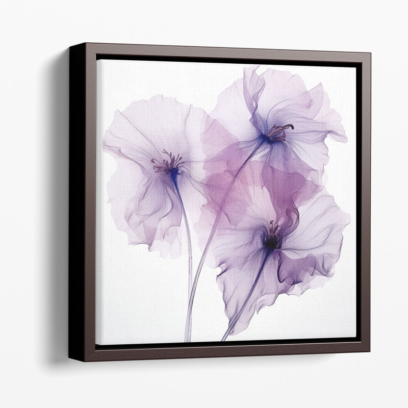 Graceful mauve pétale - impression, Toile tendue, H 20 po x l 20 po