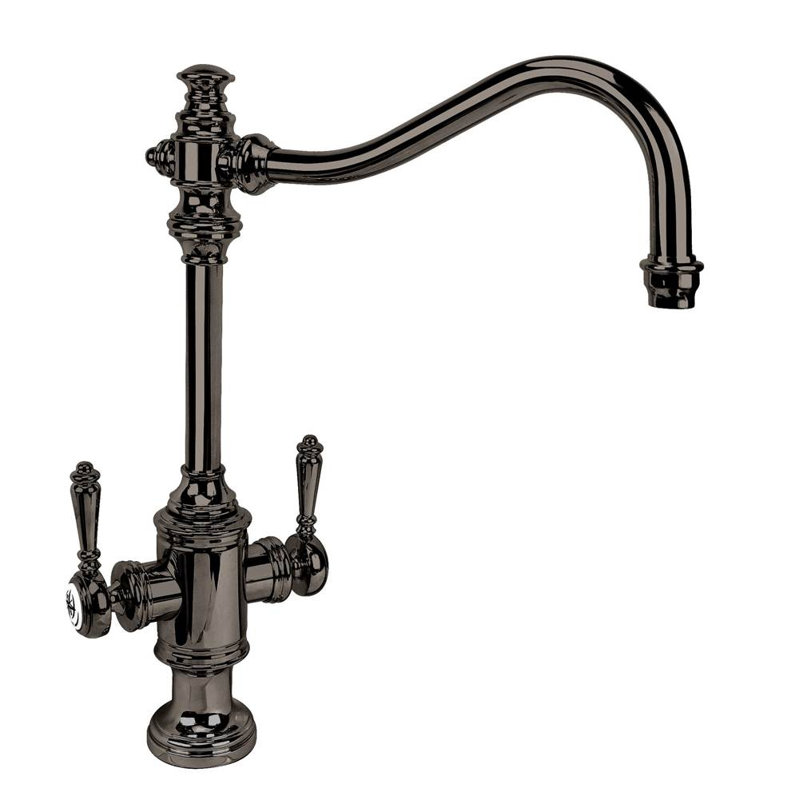 Annapolis Two Handle Kitchen Faucet, Black Nickel