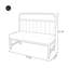 Banc rembourré en similicuir haut de gamme-101656042
