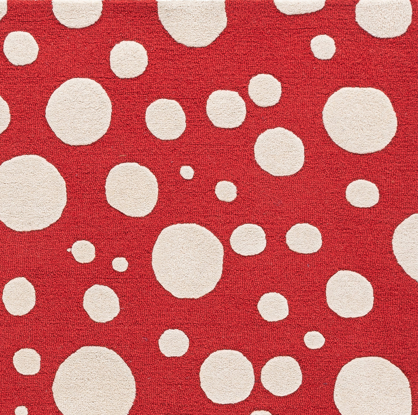 Camey Red Ivory Hand-Woven Rug, Runner 2'3" x 8'
