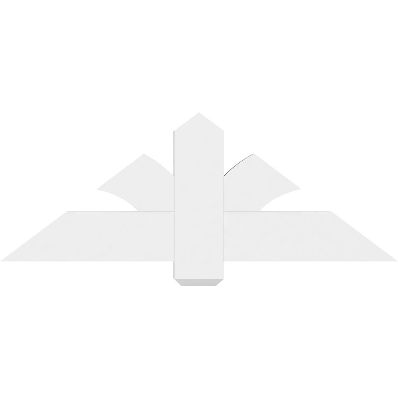 Support pour pignon en PVC Redmond, H 18 po x l 48 po (pas: 9/12), P 2 po x F 6 po