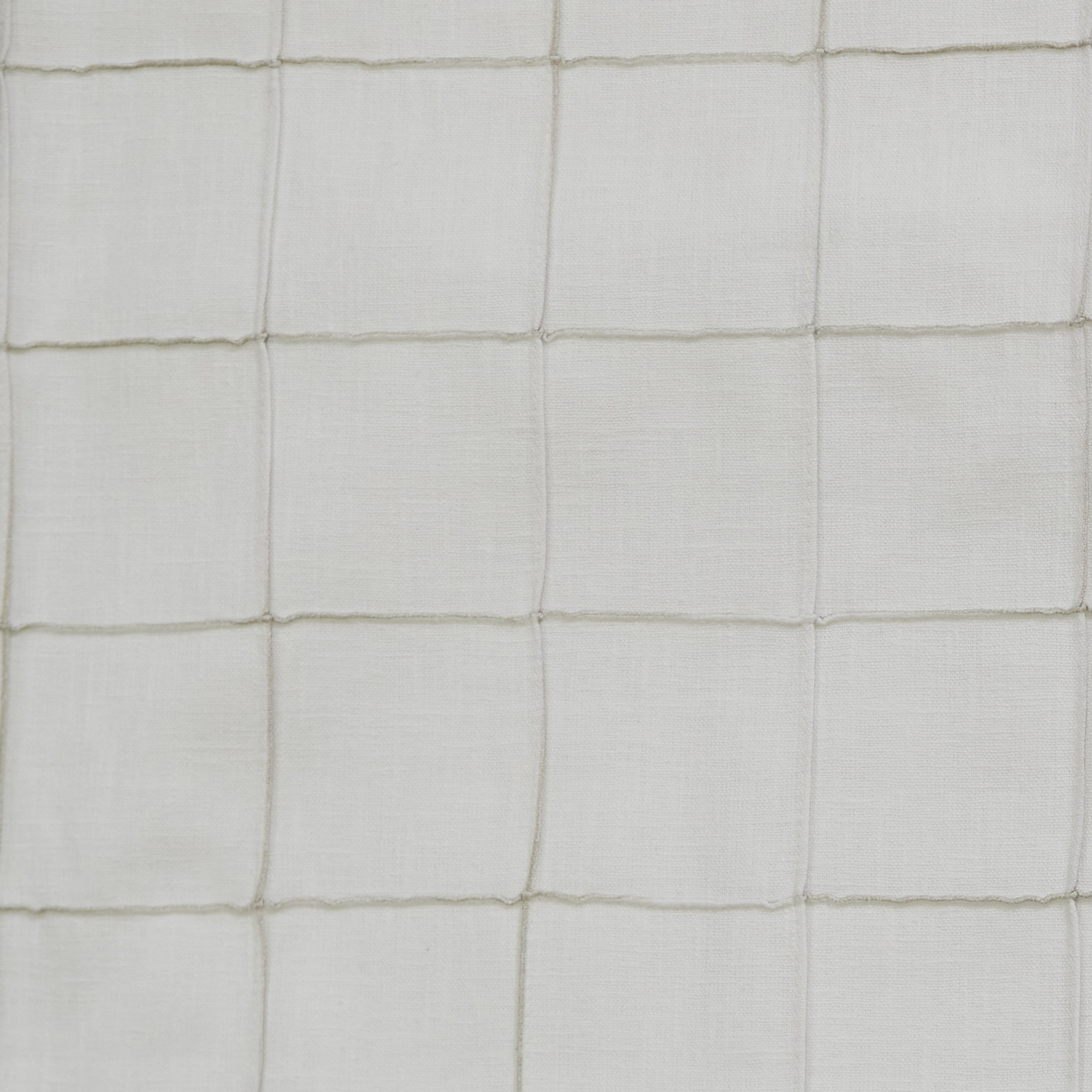 120" Inverted Pleat Double Lining Mathis On White Cotton, 33" W x 120" L, Double, Inverted Pleat