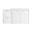 Meuble-lavabo de 36 po avec lavabo en résine, 2 portes à fermeture douce et 1 armoire latérale, conception à fixation flottante