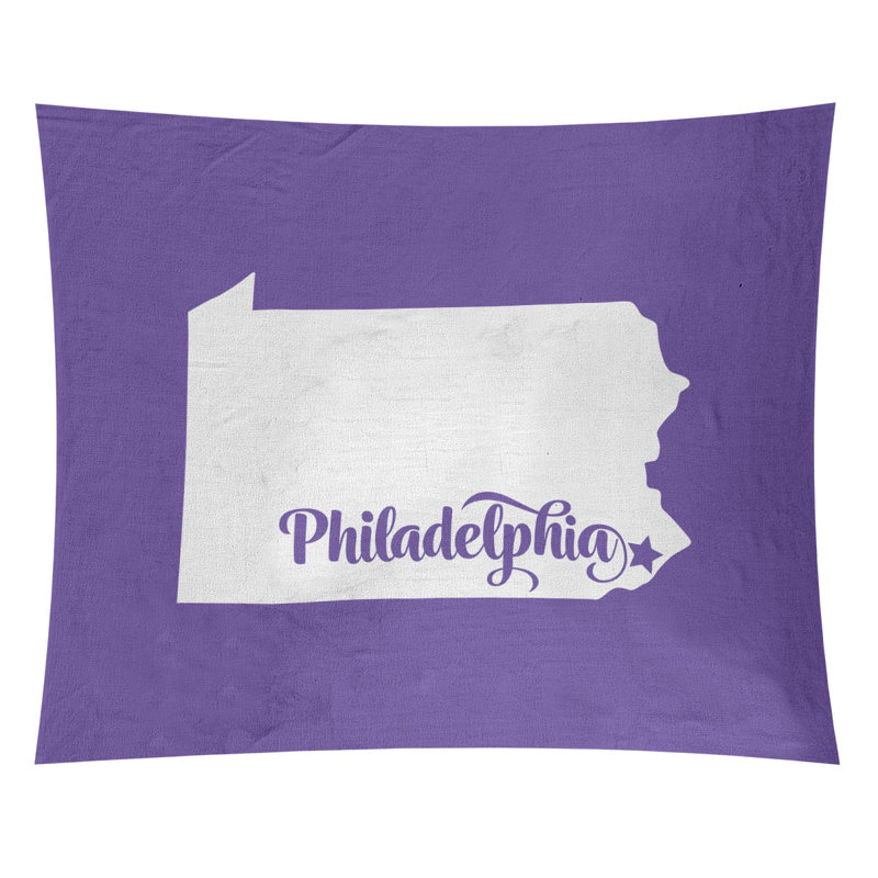 Tapisserie de Philadelphie, Pennsylvanie, H 51 po x l 60 po, Mauve