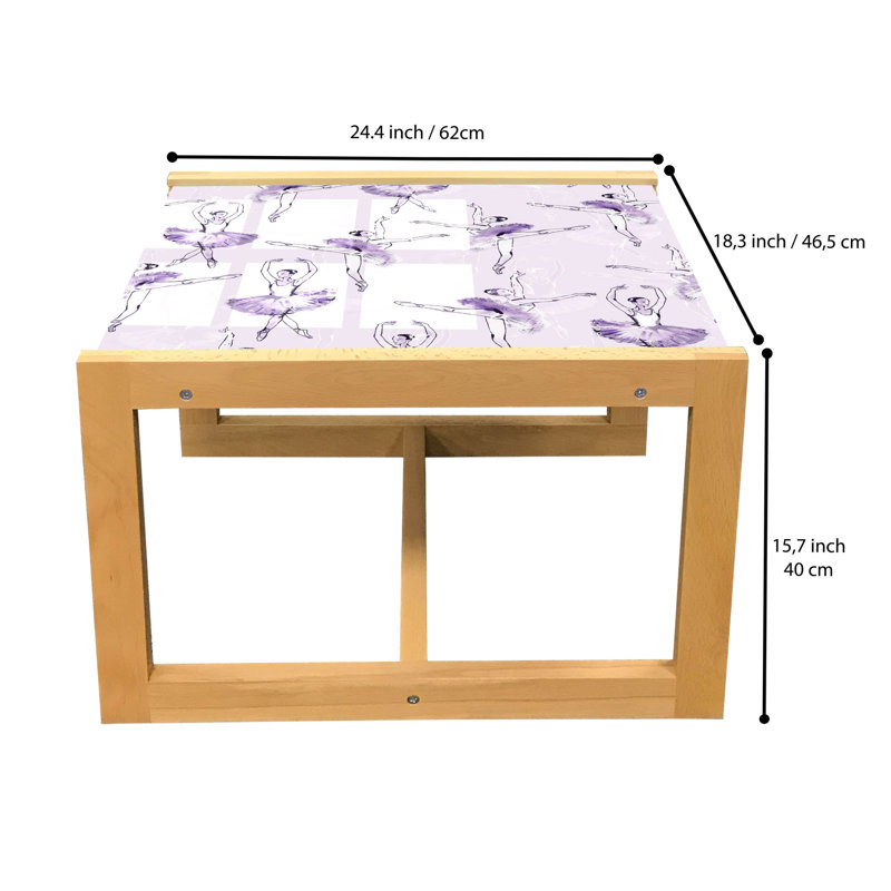 Jamalie Trestle Coffee Table, 40cm H x 46.5cm W x 62cm D
