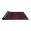 Tapis de zone rouge/bleu contemporaine-2137064264
