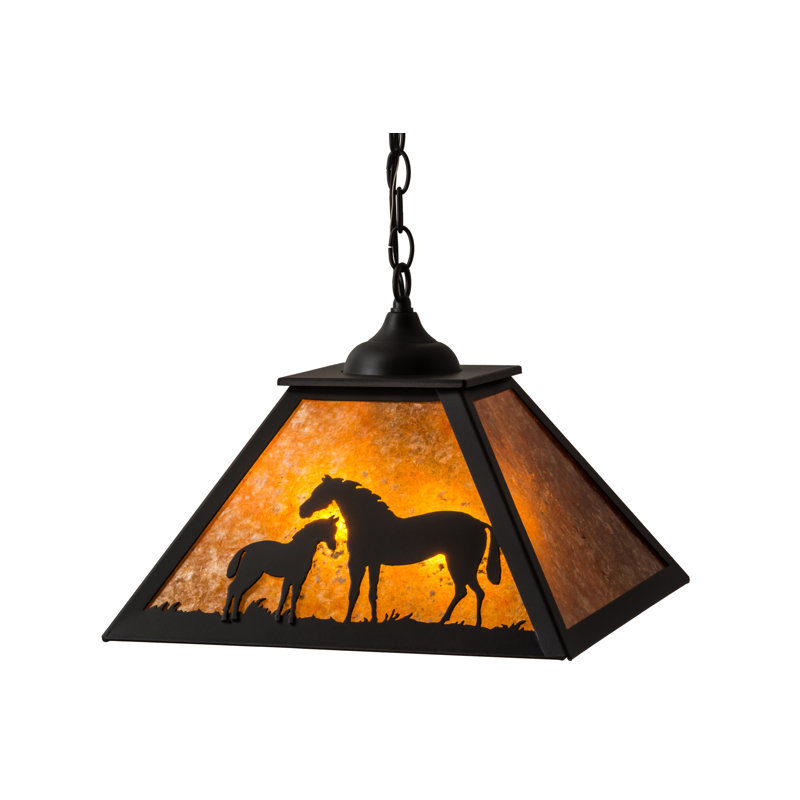 Rustic Lodge 2 - Light Black Shaded Pendant