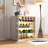 Shoe Storage Box with RGB LED Light and Glass Door-162771029