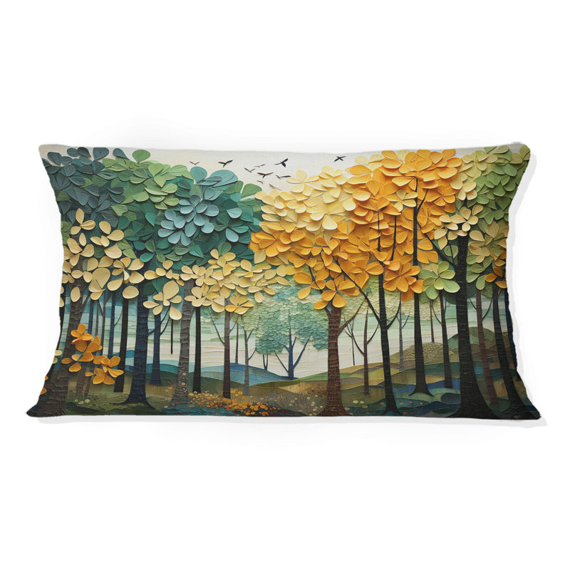 Coussin Orange Orange Trees