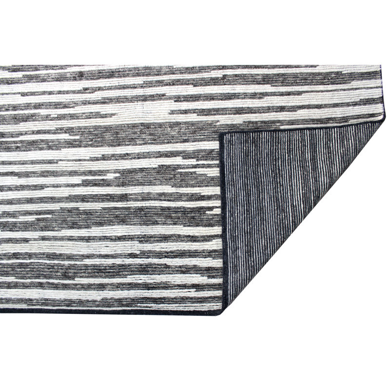 Moroccan Wool Striped Area Rug, Rectangle 12' x 15'