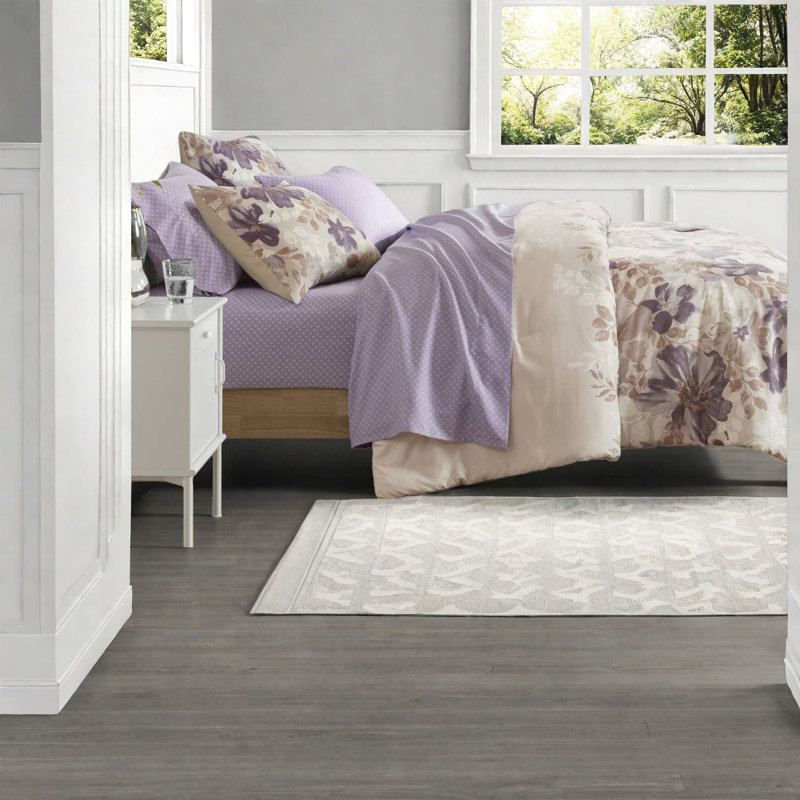 Ensembles de literie floraux confortables, polyester, design multicolore, usage domestique