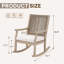 Chaise berçante d'extérieur Hans