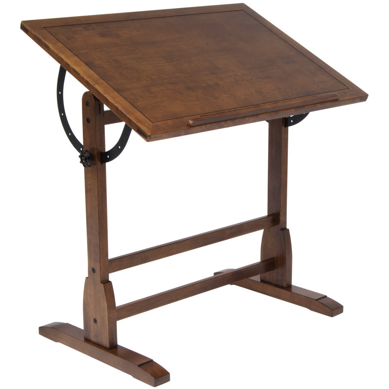 Table à dessin Gumesindo, H 36 po x l 36 po x P 24 po, Chêne rustique