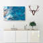 Aerial View of a Blue Ocean in Australia - Wrapped Canvas-55306814