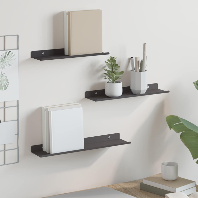 Steel Floating Shelf, Black