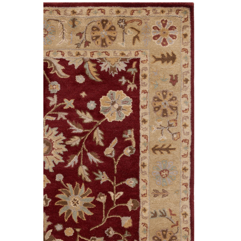 Balthrop Hand Tufted Wool Oriental Rug, Rectangle 6' x 9'