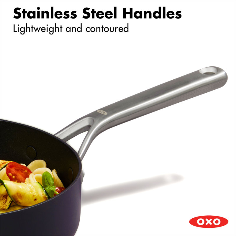 OXO 5-Piece Black Aluminum Non-Stick Cookware Set