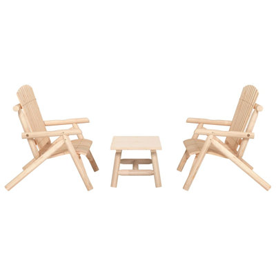 Solid Wood 4 - Person Seating Group