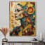 «Boho Beauty Vintage Grunge Collage - Abstract Portraits», reproduction d'art mural-412301199-412301186