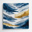 Aquarelle, paysage, 38, art mural gris en métal-493136948