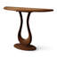 Console en bois massif brun noisette-1849238800