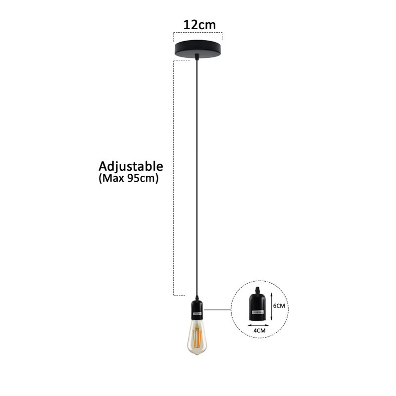 Matline 1 - Light Black Single Pendant