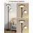 Victorian Floor Lamp With Adjustable Reading Light, 71 Inch Torchiere Standing Lamp With Etched Glass Shade And Heavy Base, 3CCT LED Bulb Included For Living Room, Bedroom, Or Office