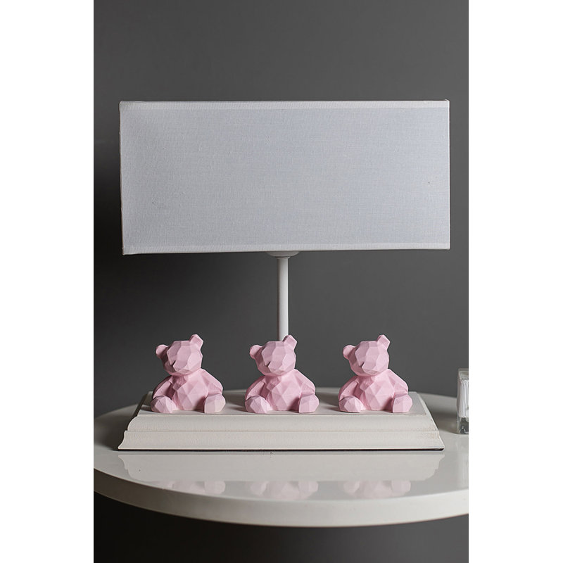 Lampe de table 11 ", Rose
