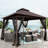 Outdoor Patio Gazebo Canopy Tent With Ventilated Double Roof And Mosquito Net(Detachable Mesh Screen On All Sides),Suitable For Lawn, Garden, Backyard And Deck-111084862